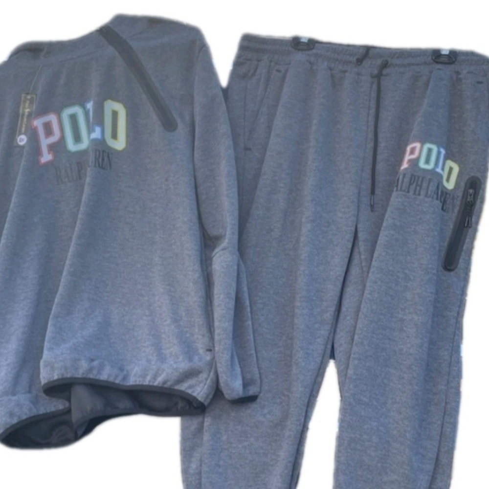 Polo Ralph Lauren Polo Joggers & Sweater Grey (2 PIECE SET) Mens Size XXL